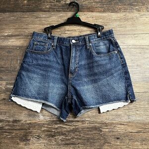 Old Navy Blue Jean Shorts High-Waisted Girls Size 18 Plus